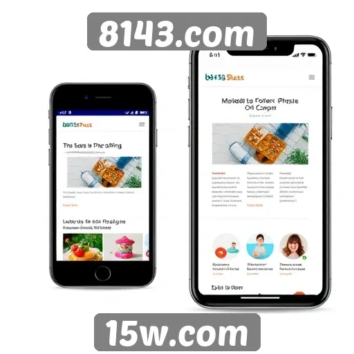 Desempenho do site 8143.com em dispositivos móveis